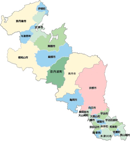 京都府の市区町村