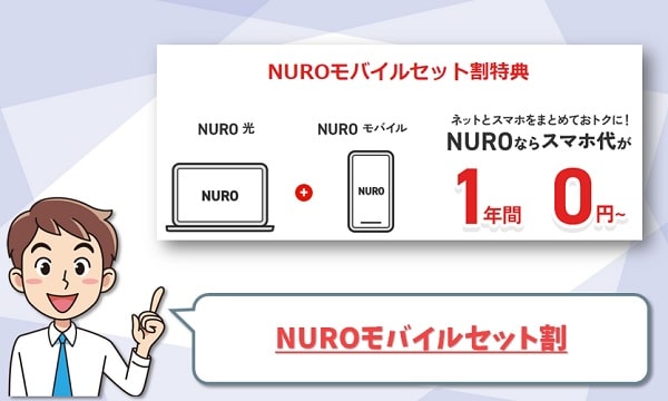 NURO光とNUROモバイルのセット割特典